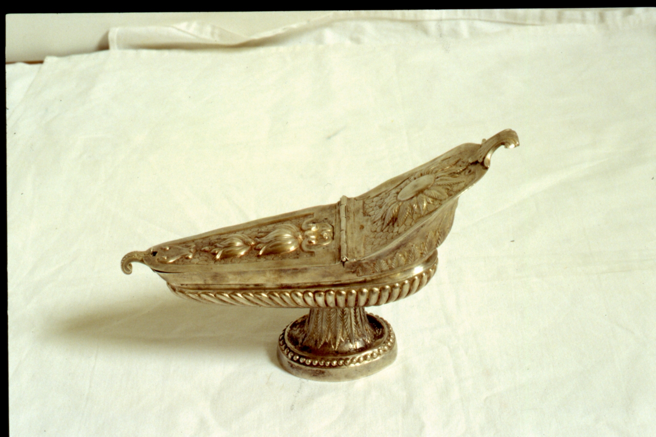 navicella portaincenso - bottega napoletana (fine sec. XVIII)