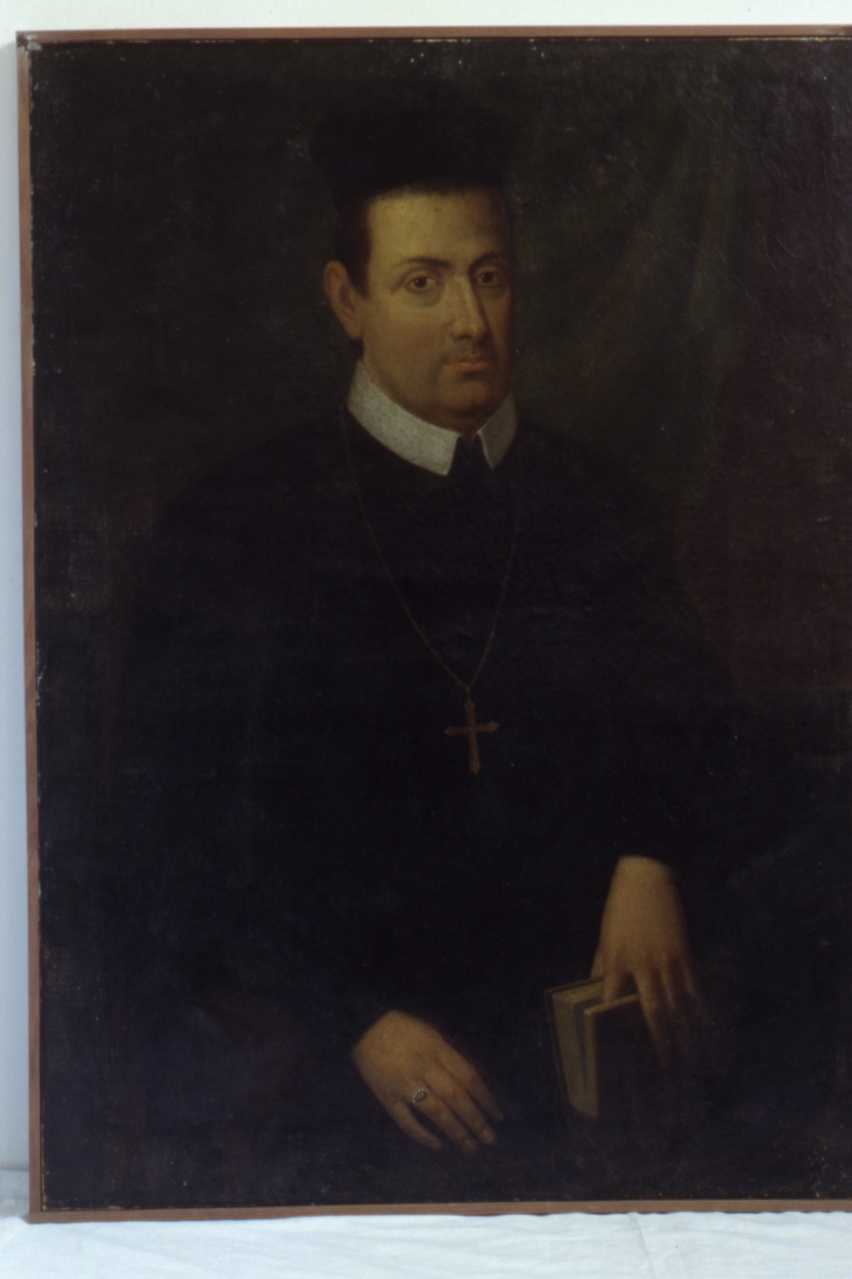 ritratto di prelato (dipinto) - ambito napoletano (metà sec. XIX)