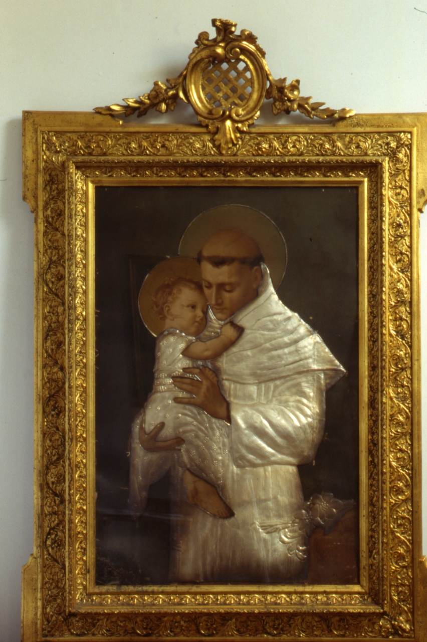 Sant'Antonio da Padova con il bambino (dipinto) - ambito napoletano (secondo quarto sec. XX)