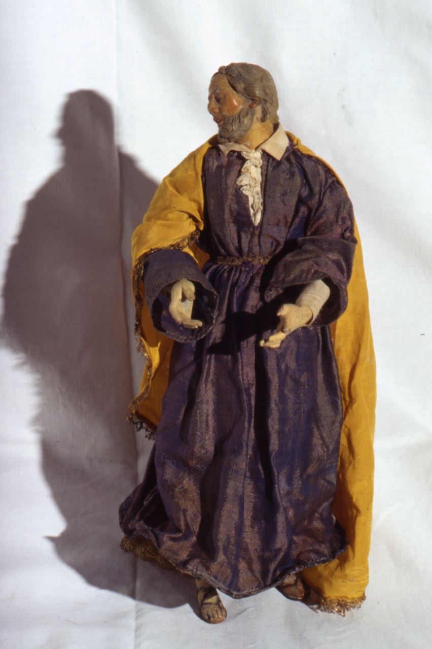 San Giuseppe (statuetta di presepio, elemento d'insieme) - bottega napoletana (inizio sec. XIX)