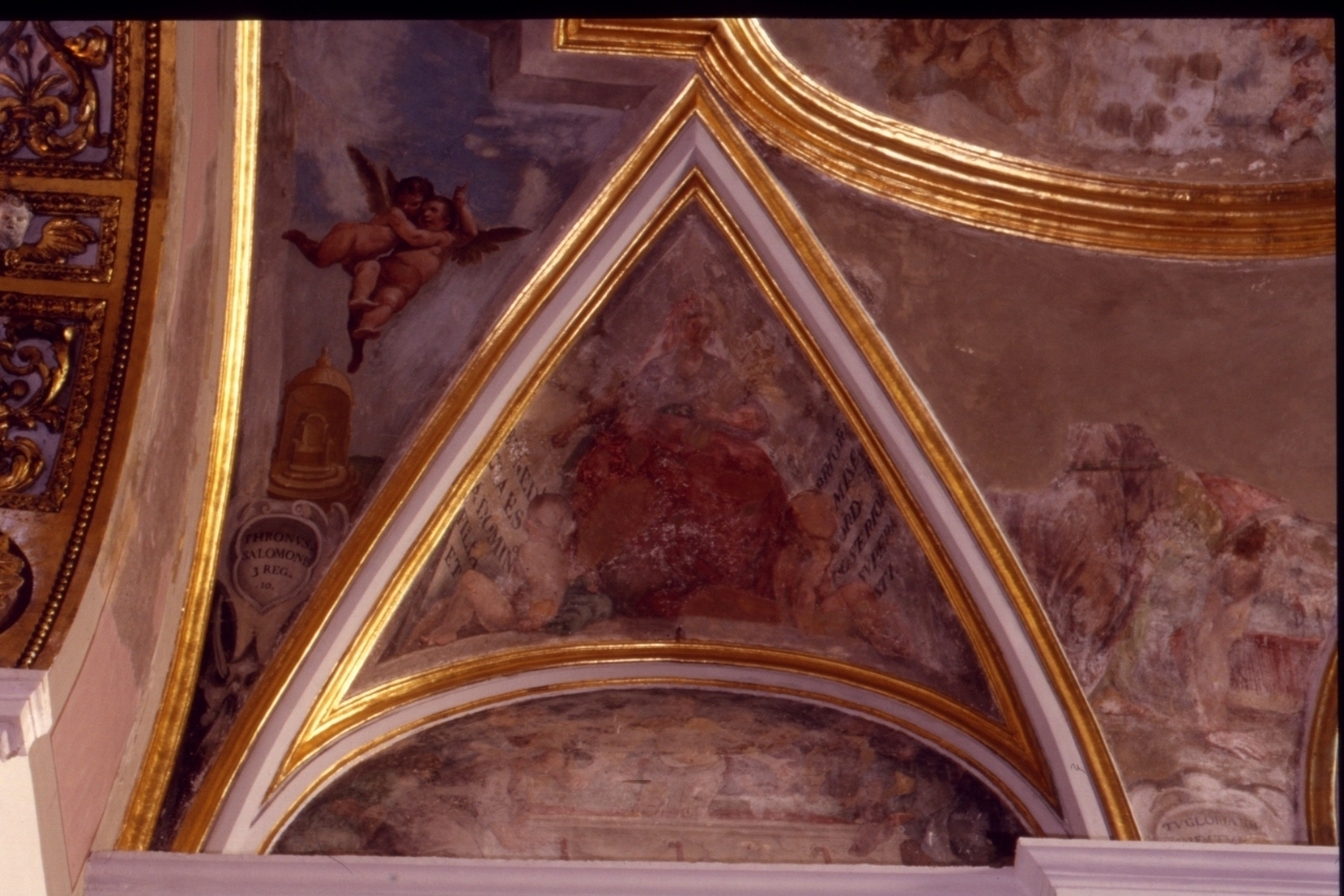 figura allegorica femminile (dipinto) di Corenzio Belisario (sec. XVIII)