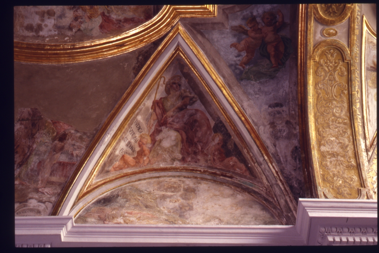 figura allegorica femminile (dipinto) di Corenzio Belisario (sec. XVIII)