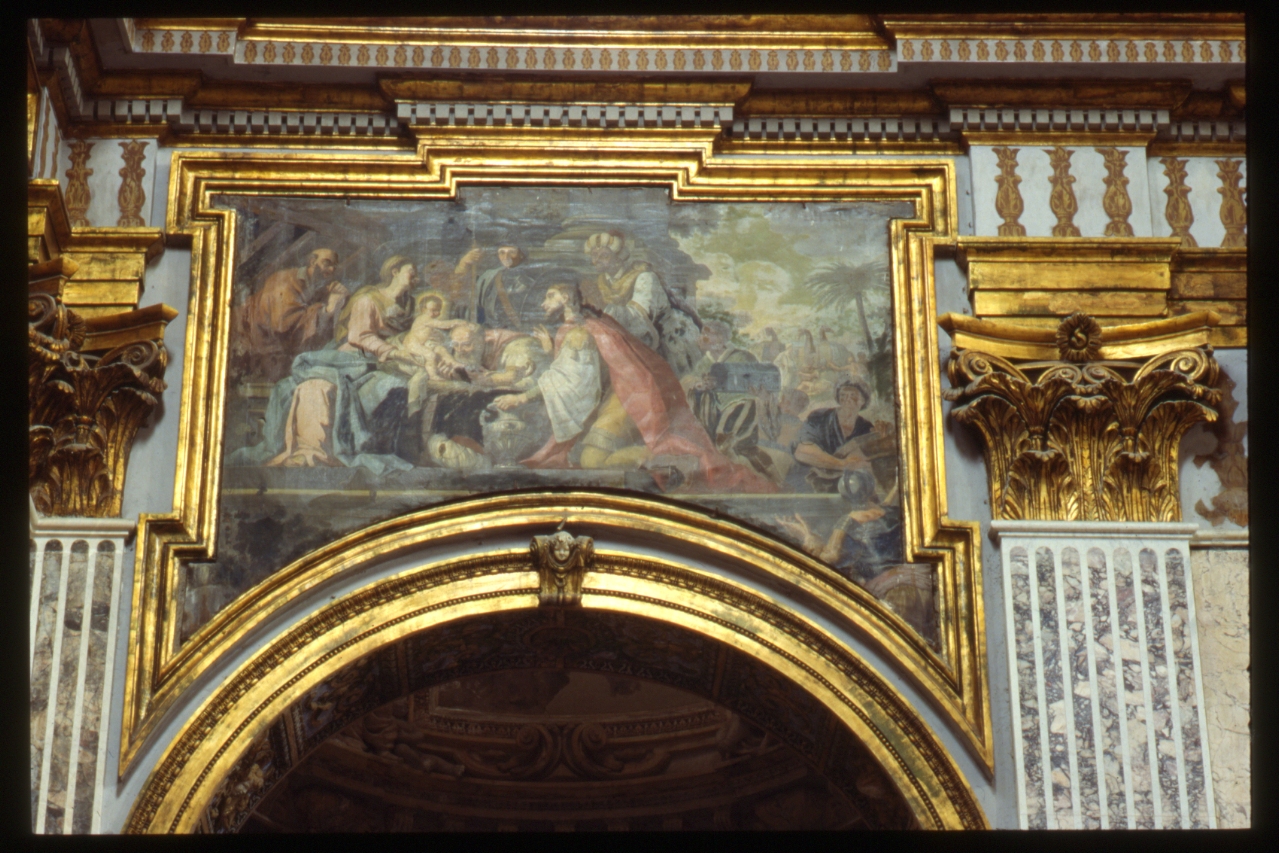 adorazione dei Re Magi (dipinto) di Cirillo Santolo (sec. XVIII)