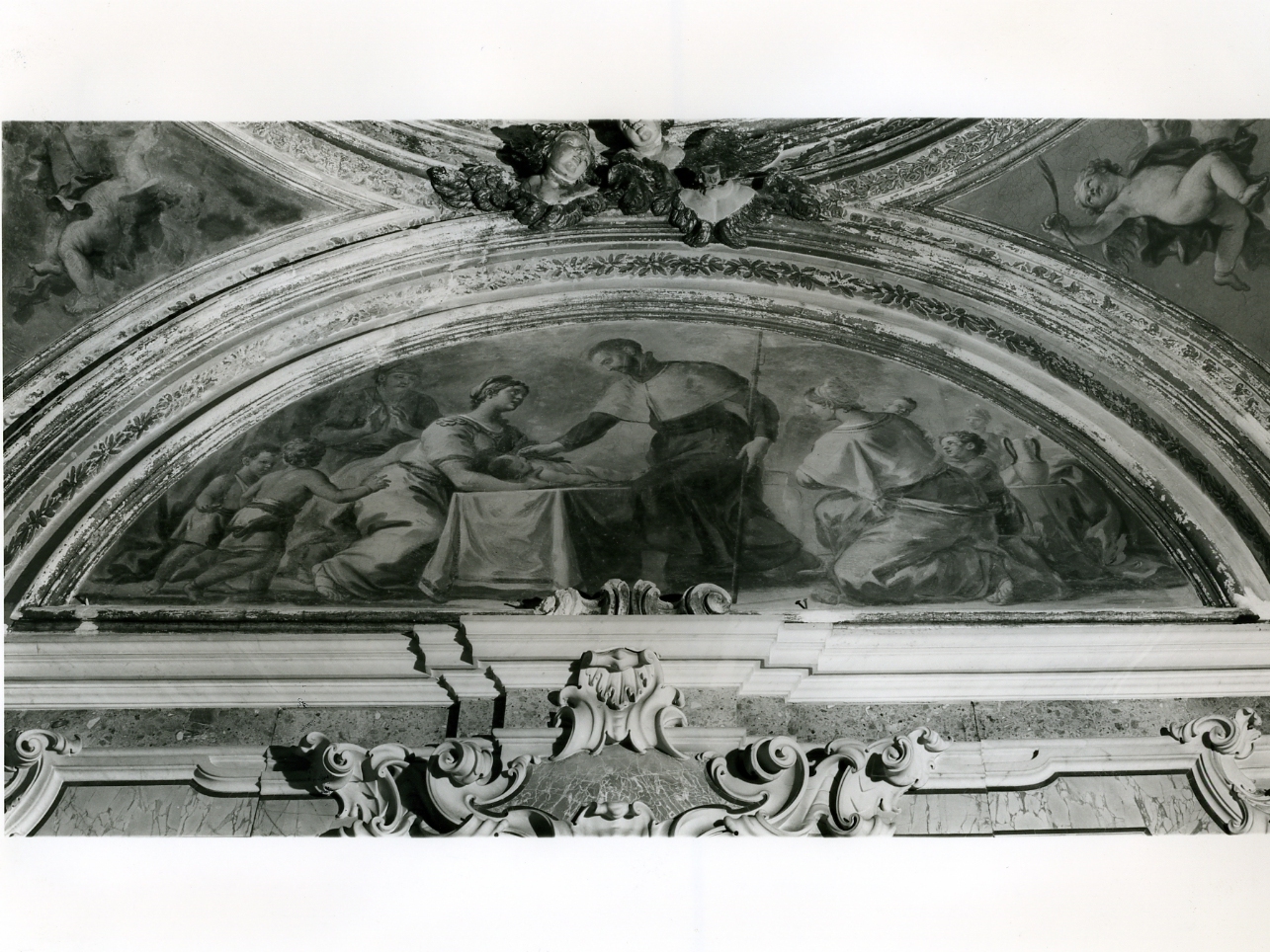 miracolo di San Francesco Saverio (dipinto, elemento d'insieme) di Mastroleo Giuseppe (secondo quarto sec. XVIII)