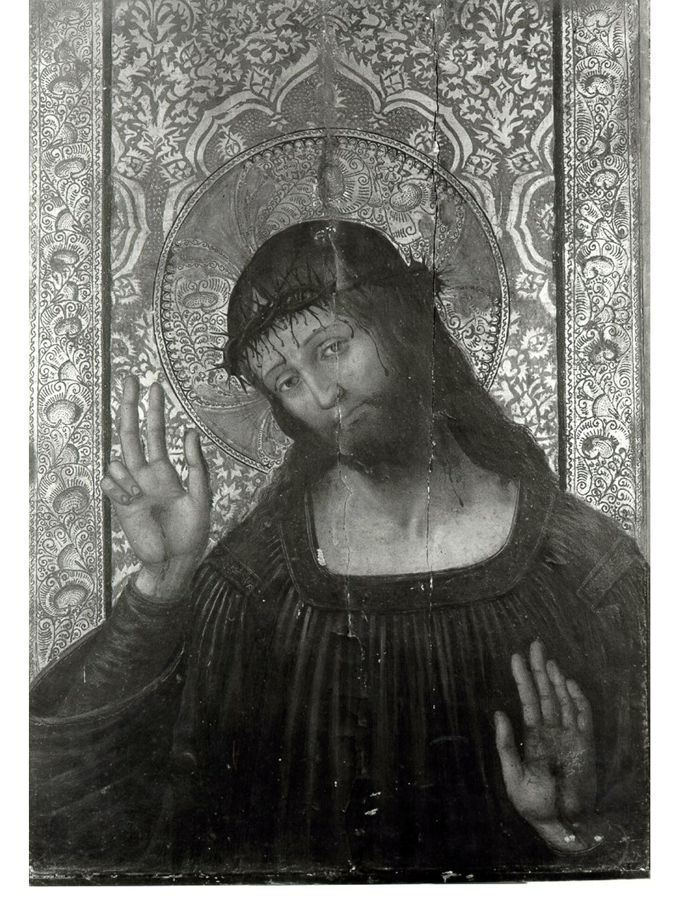 CRISTO REDENTORE (DIPINTO) - AMBITO SPAGNOLO (INIZIO Sec. XVI)