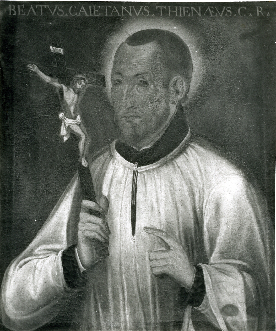 ritratto del beato Gaetano da Thiene (dipinto, elemento d'insieme) - ambito napoletano (inizio sec. XVII)