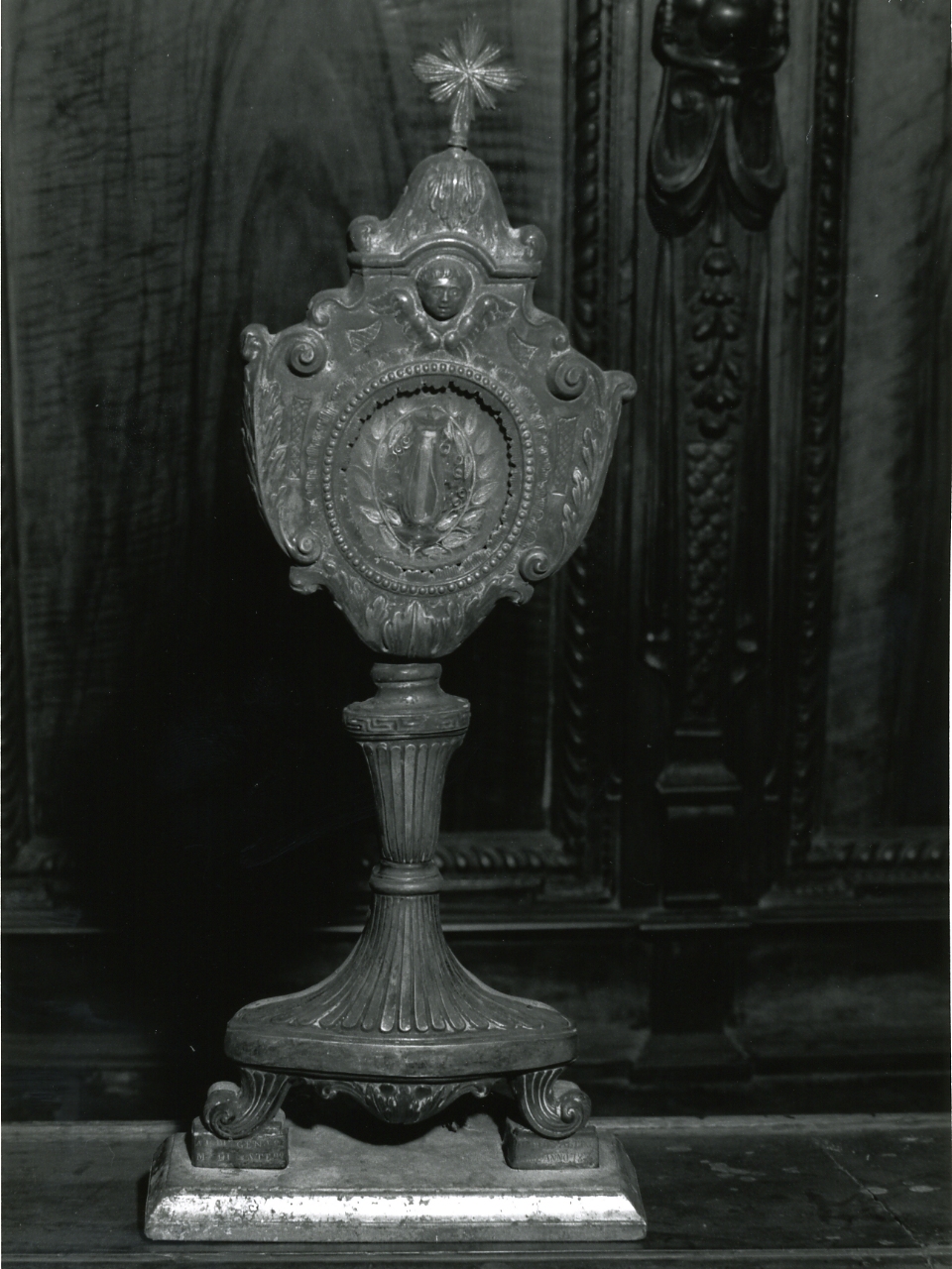 reliquiario - a ostensorio - bottega napoletana (sec. XIX)