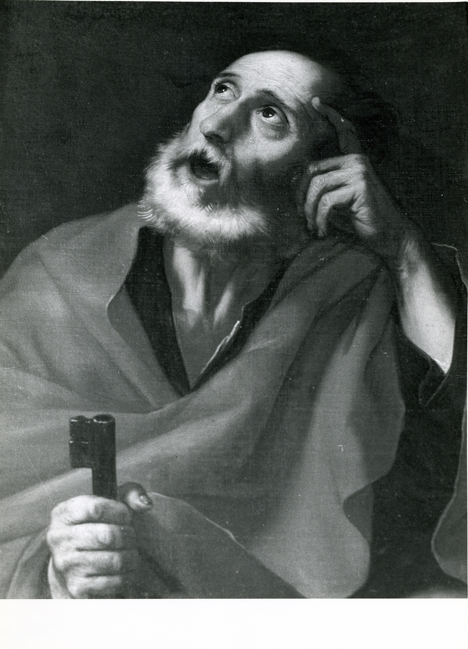 San Pietro Apostolo (dipinto, elemento d'insieme) di De Ribera Jusepe detto Spagnoletto (cerchia) (prima metà sec. XVII)