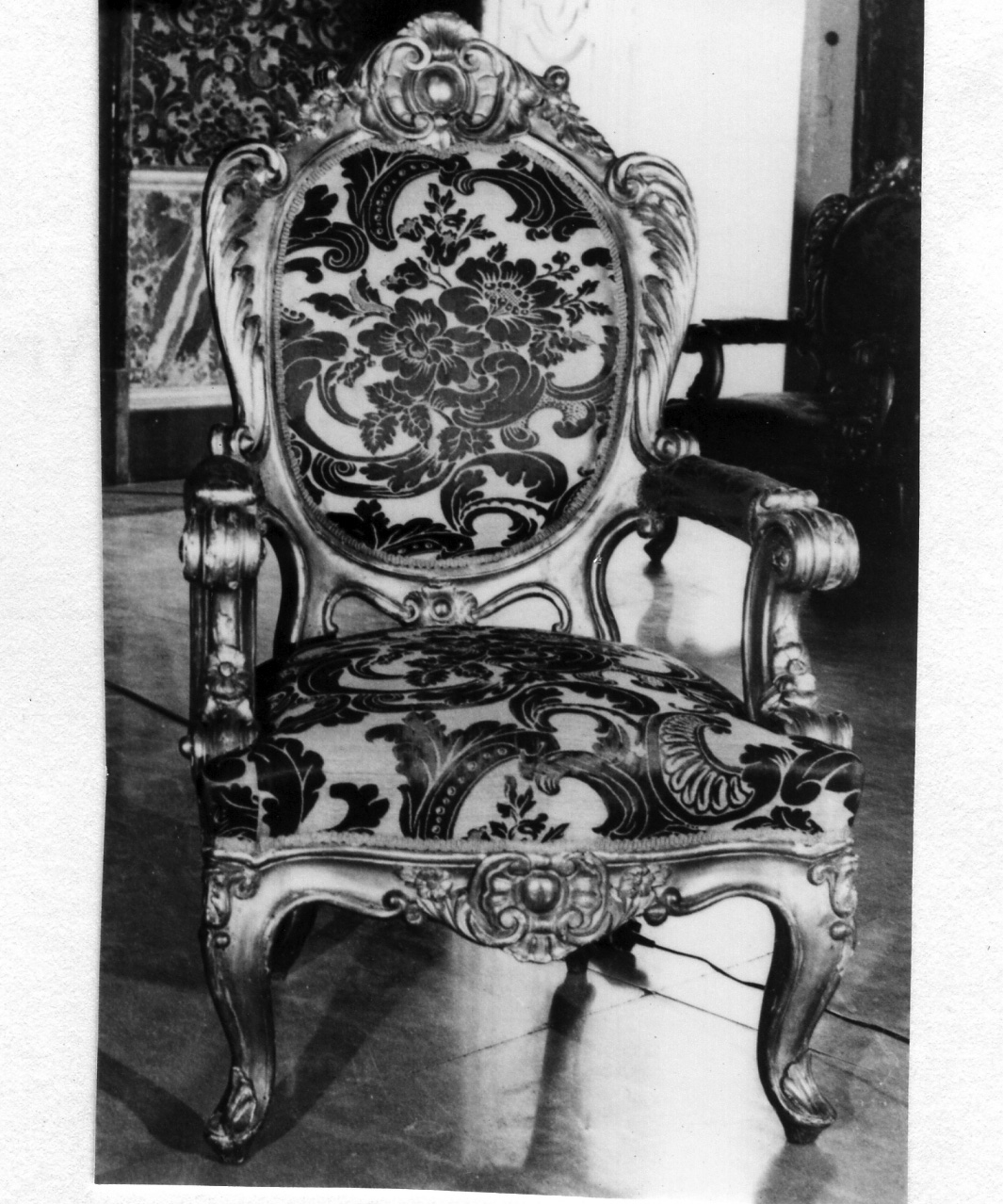 poltrona, serie - ambito napoletano (metà sec. XIX)