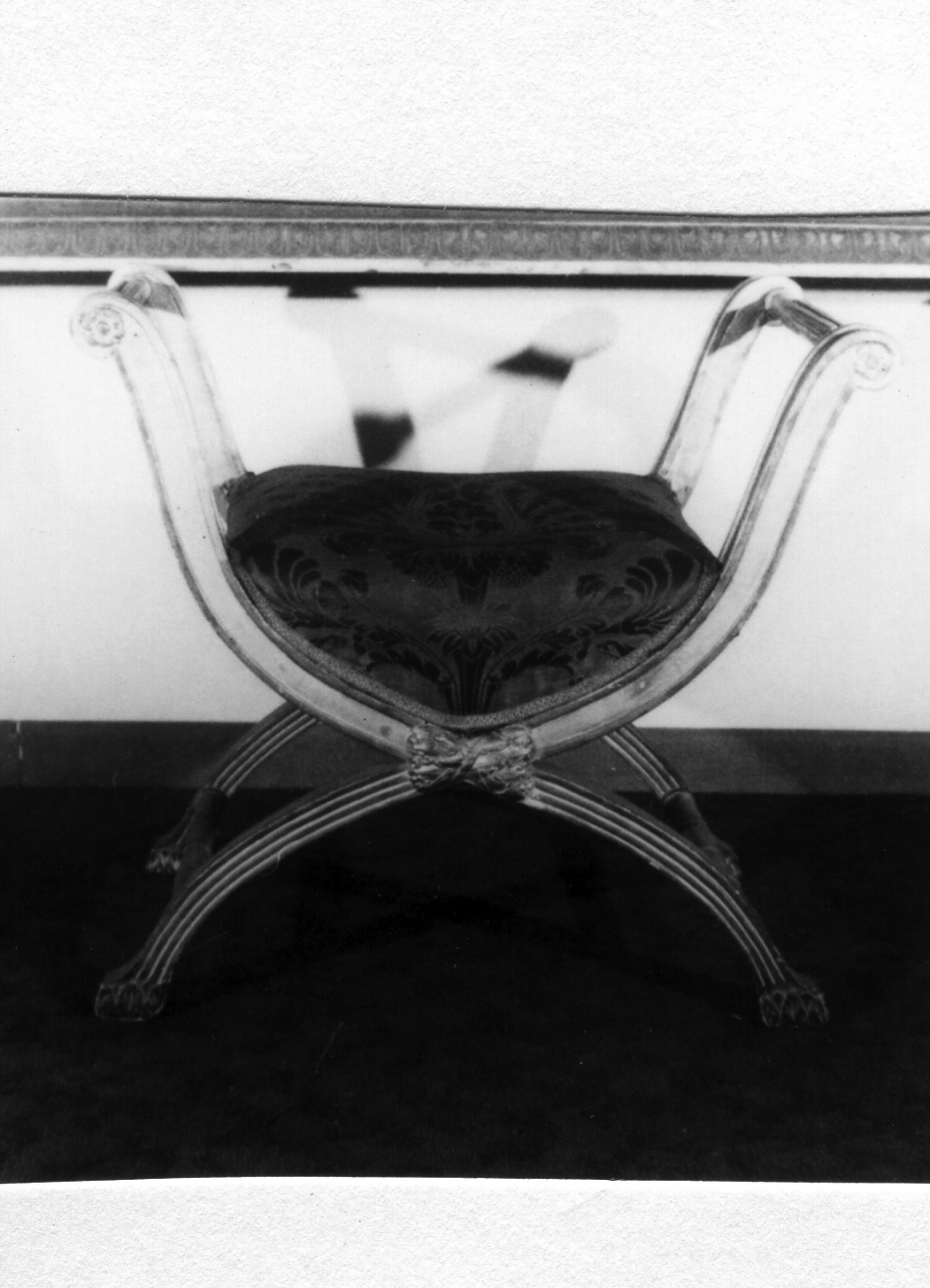 sgabello, serie - bottega napoletana (inizio sec. XIX)