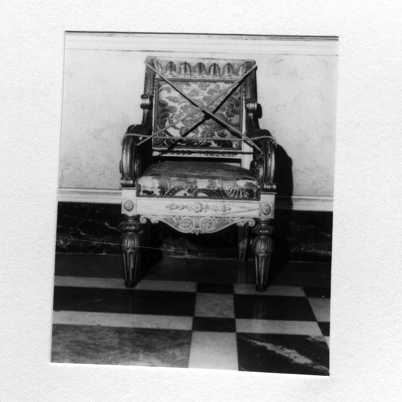 poltrona, serie - bottega napoletana (metà sec. XIX)