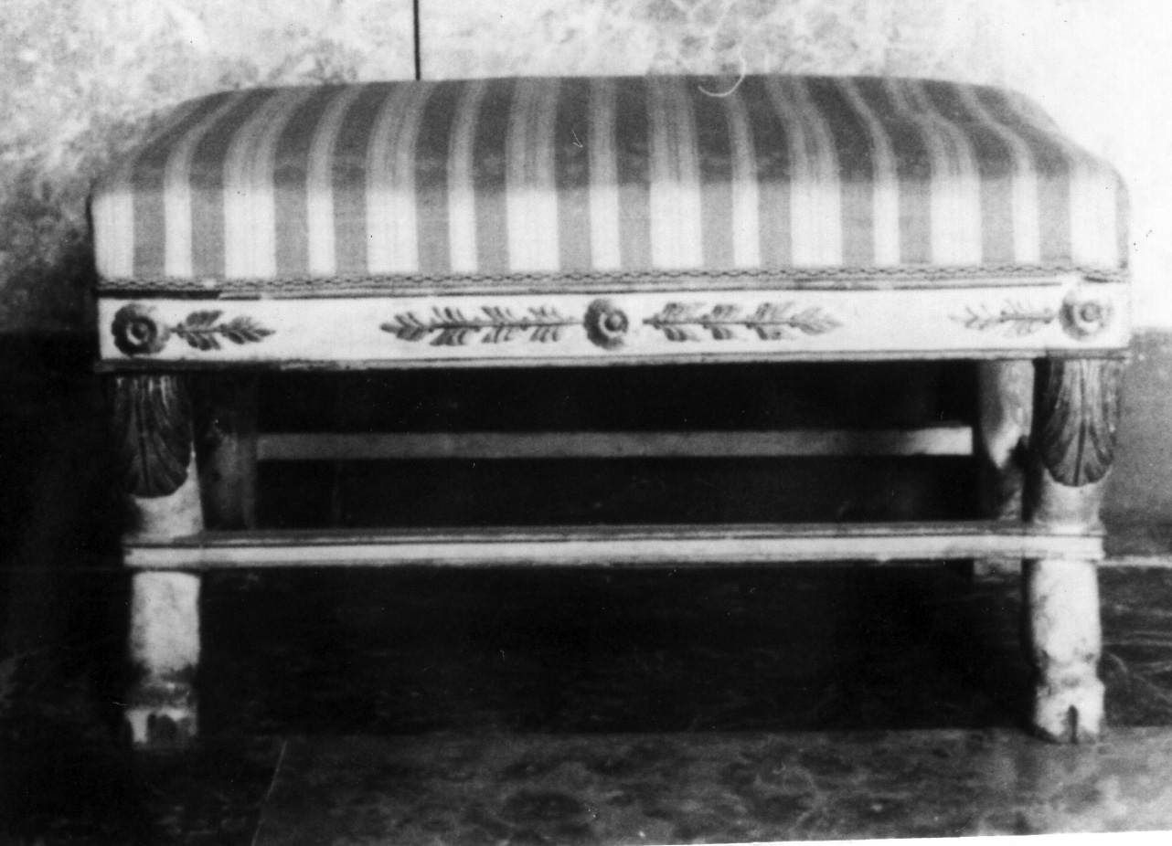 sgabello, serie - bottega napoletana (prima metà sec. XIX)