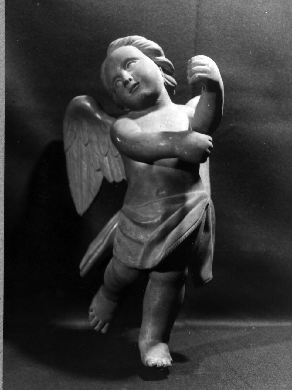 angelo reggitorcia (statuetta) di Prinzi Giuseppe (metà sec. XIX)