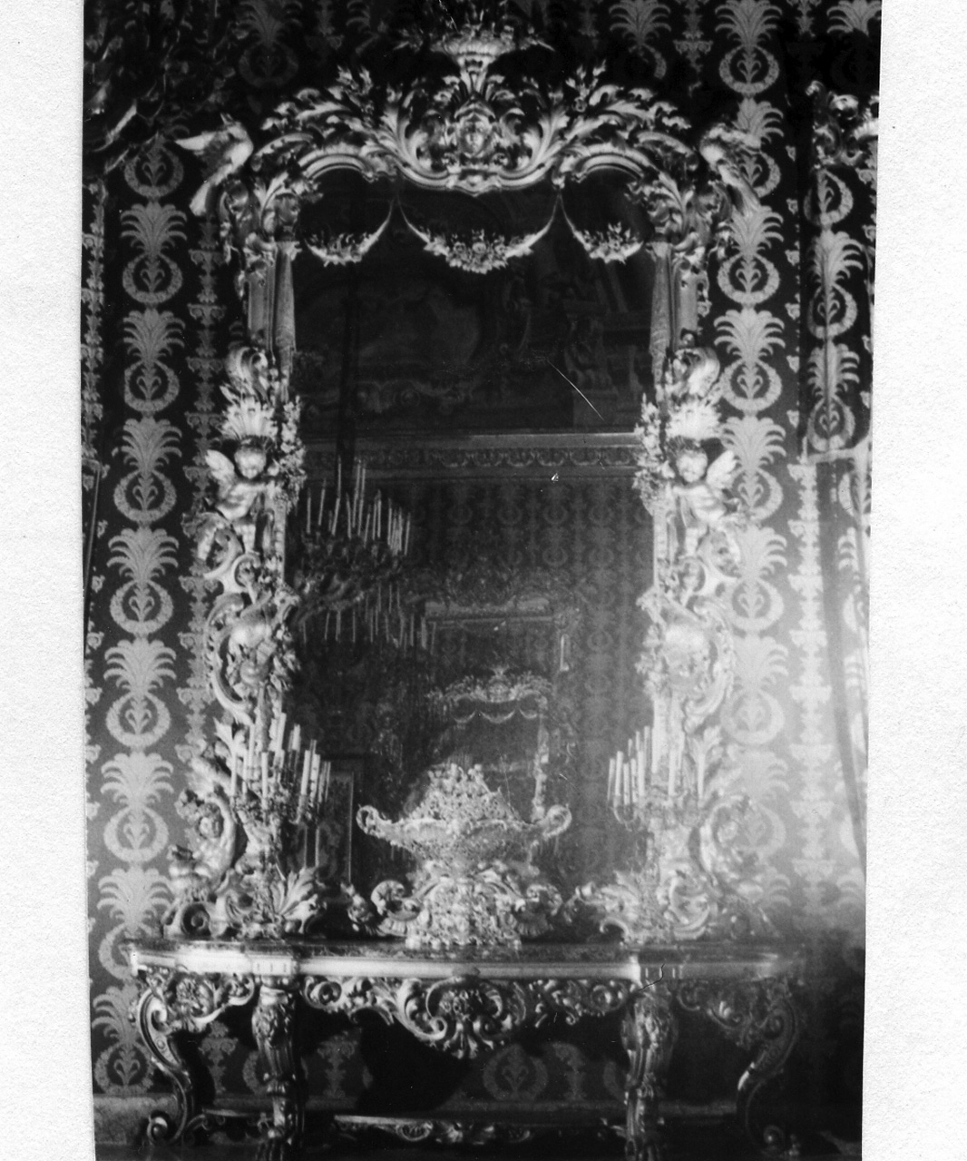 specchiera, serie - bottega napoletana (seconda metà sec. XIX)