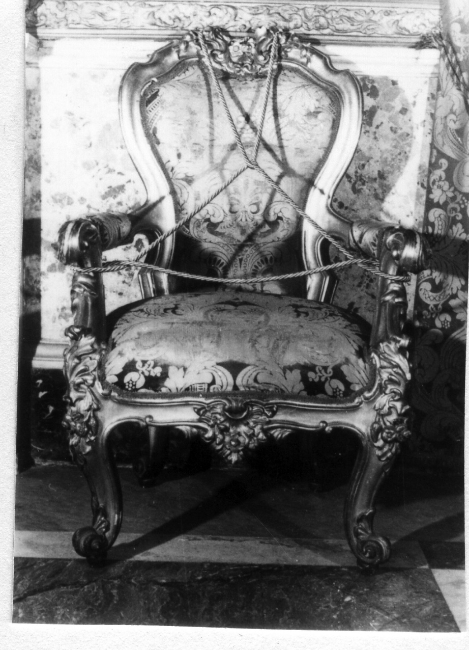 poltrona, serie - bottega napoletana (metà sec. XIX)