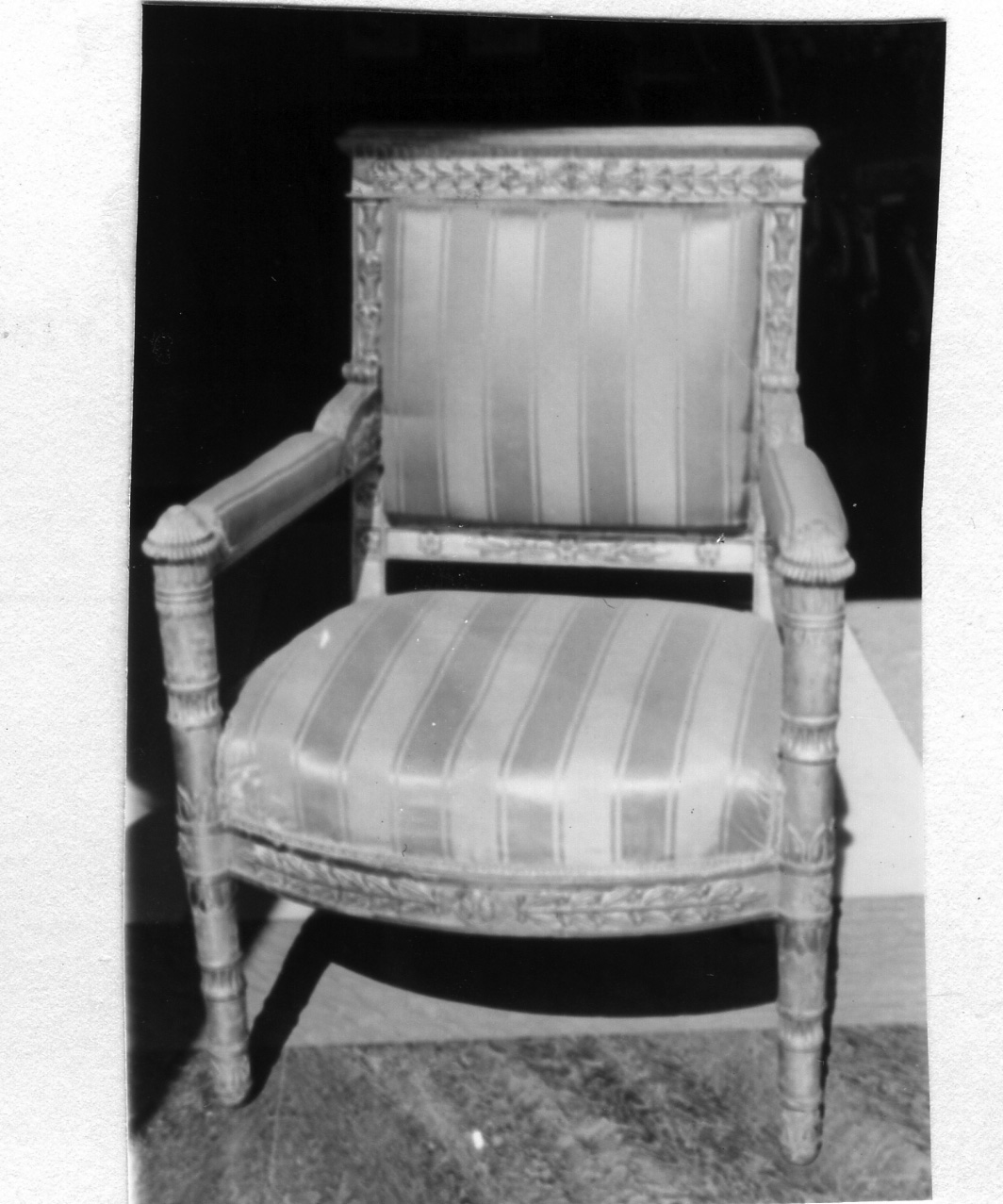 poltrona, serie - bottega francese (primo quarto sec. XIX)