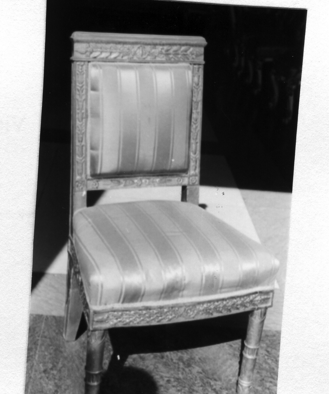 sedia, serie - bottega francese (primo quarto sec. XIX)