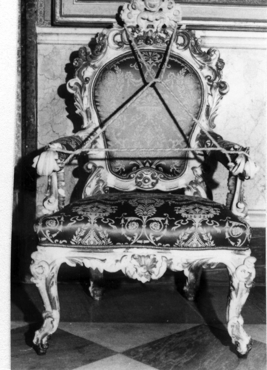 poltrona, serie - bottega napoletana (metà sec. XIX)