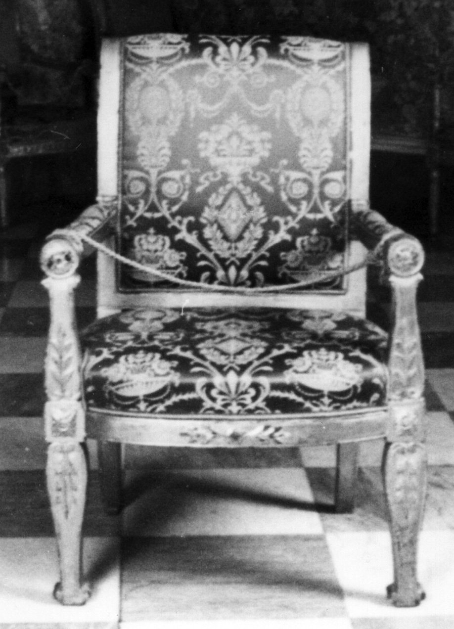 poltrona, serie - bottega francese (primo quarto sec. XIX)