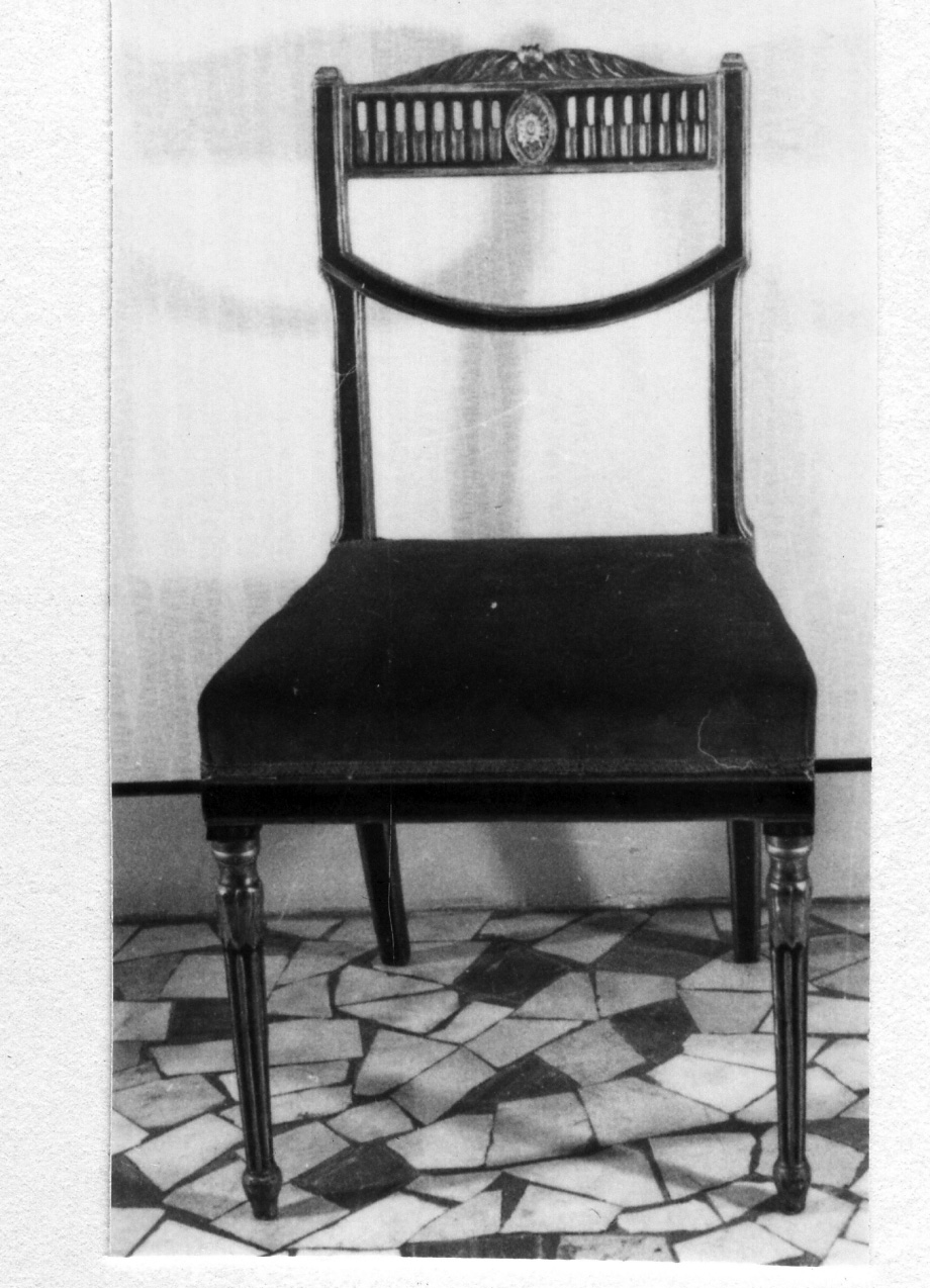 sedia, serie - bottega napoletana (prima metà sec. XIX)