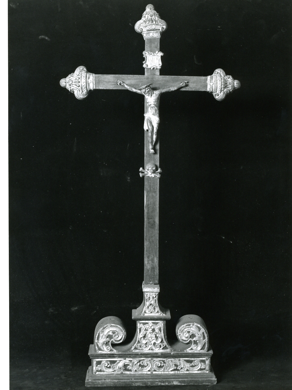 croce da tavolo, serie - bottega napoletana (metà sec. XIX)