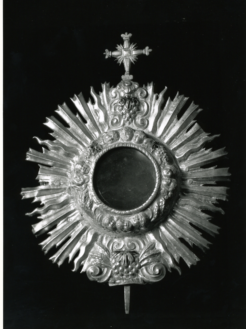 ostensorio - a raggiera - bottega napoletana (fine sec. XVIII)