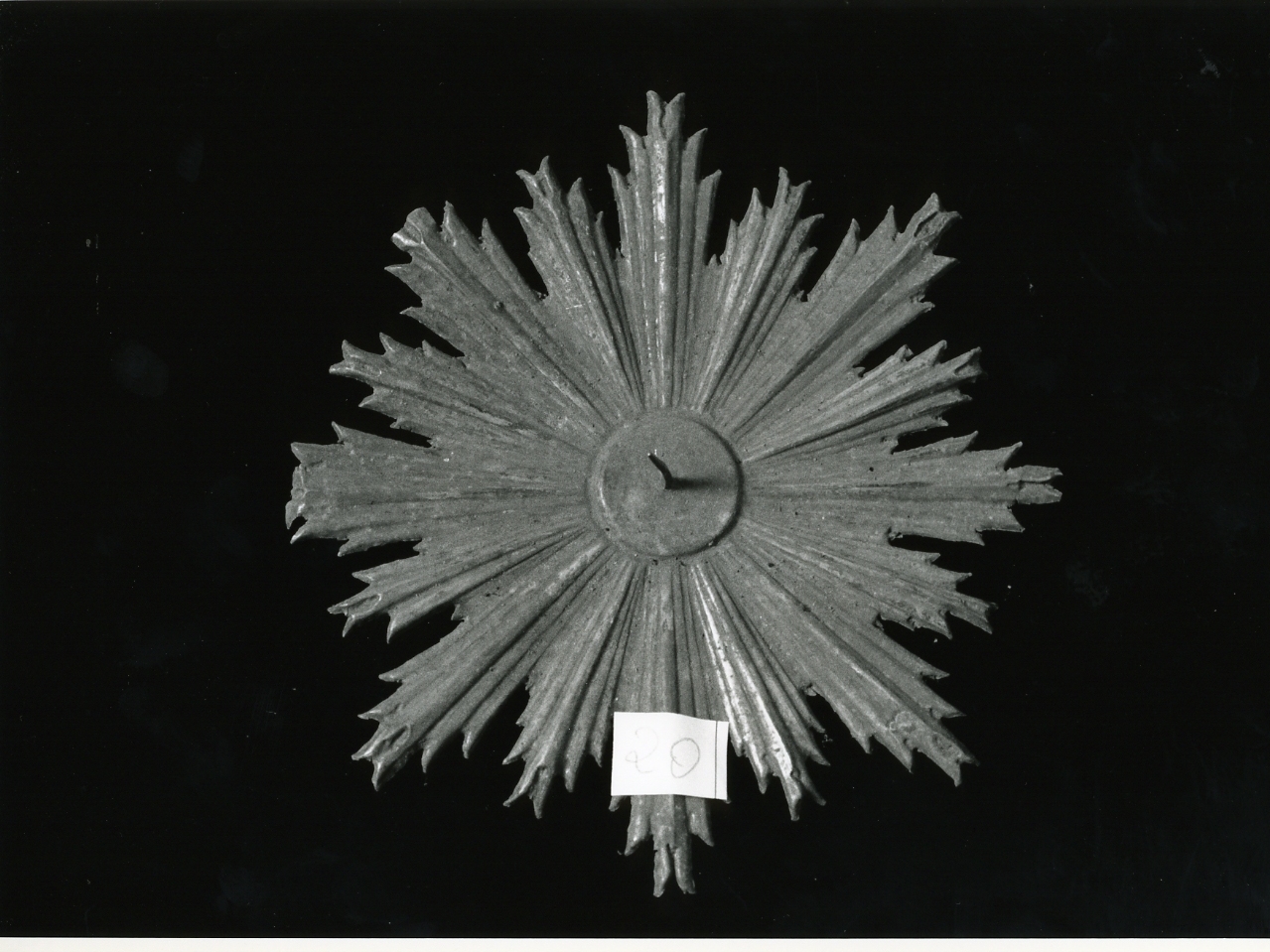 aureola di statua - bottega napoletana (prima metà sec. XIX)