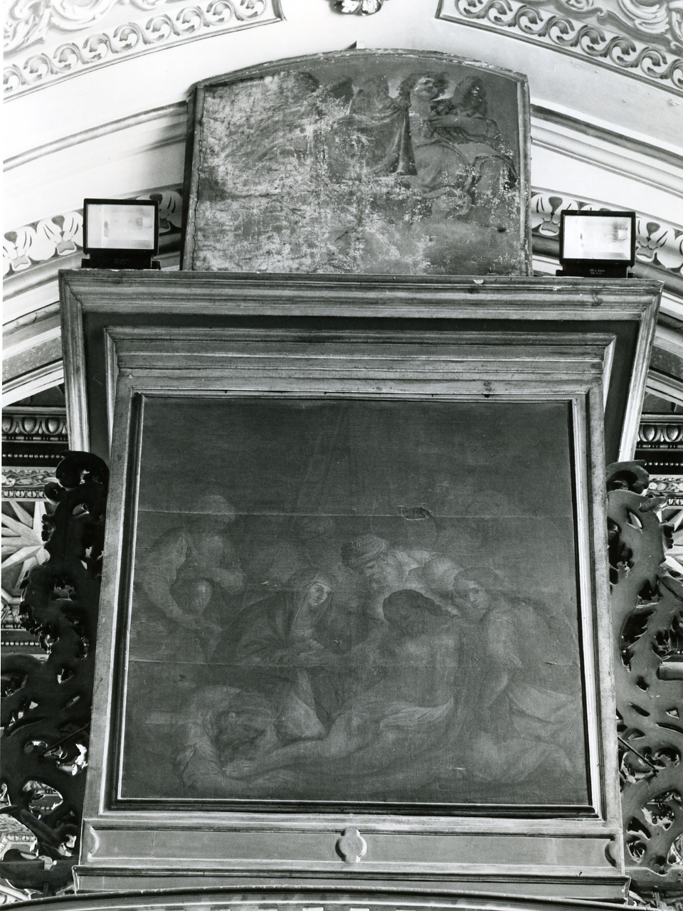 deposizione di Cristo dalla croce (dipinto) - ambito napoletano (inizio sec. XVII)