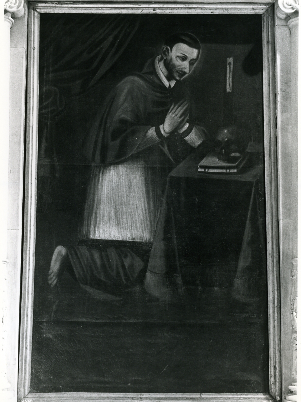 San Carlo Borromeo in preghiera (dipinto) - ambito napoletano (seconda metà sec. XVII)