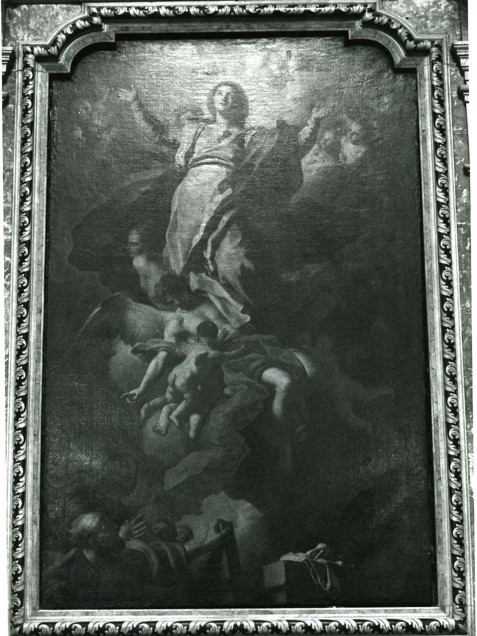 assunzione della Madonna (dipinto) di Solimena Francesco detto Abate Ciccio (sec. XVIII)