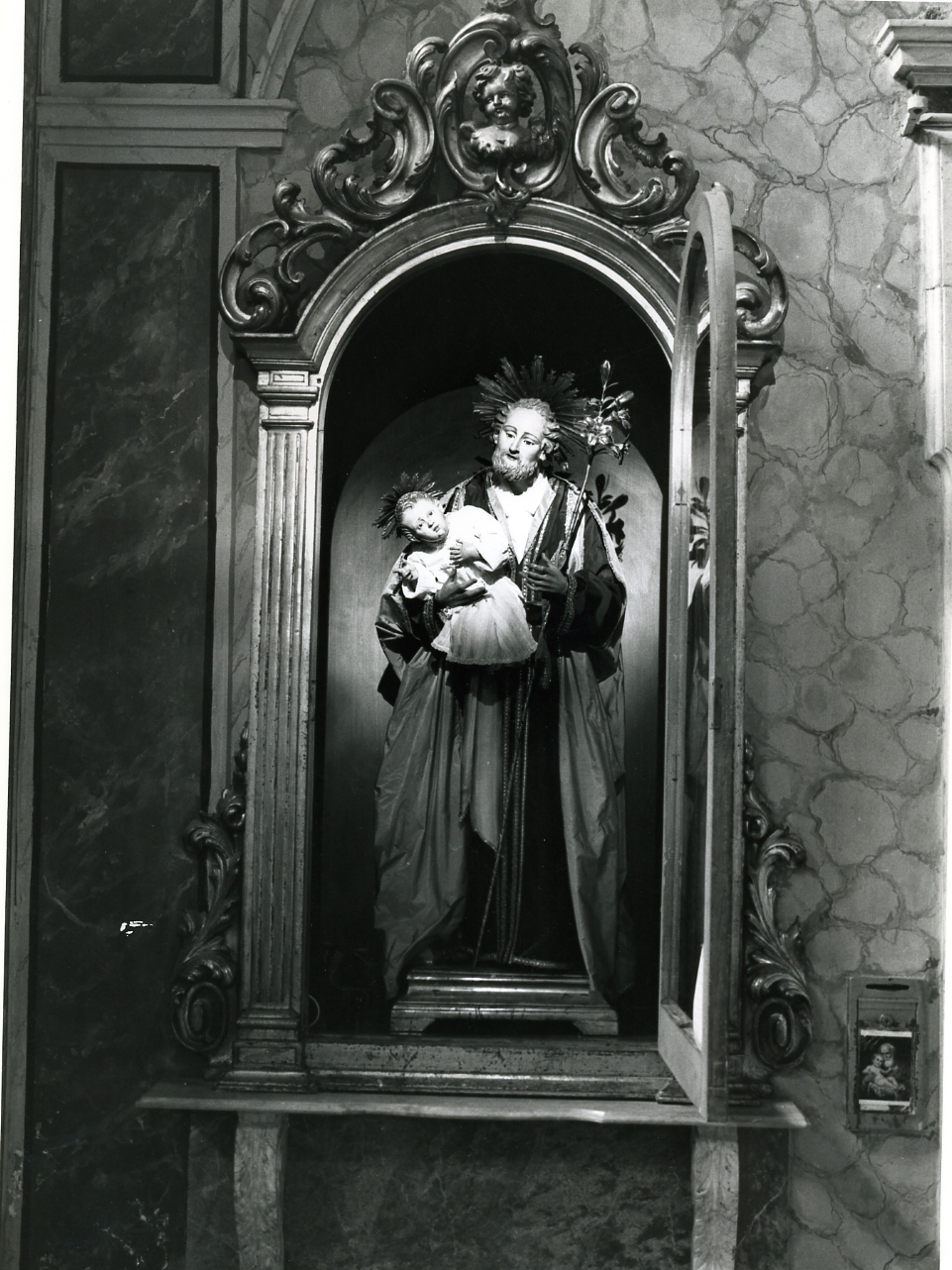 San Giuseppe e Gesù Bambino (statua) - ambito napoletano (metà sec. XIX)