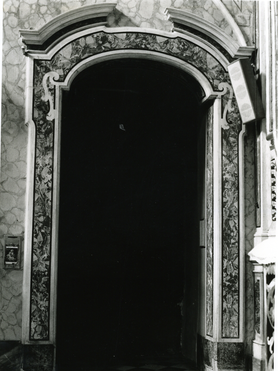 mostra di porta - bottega napoletana (metà sec. XVIII)