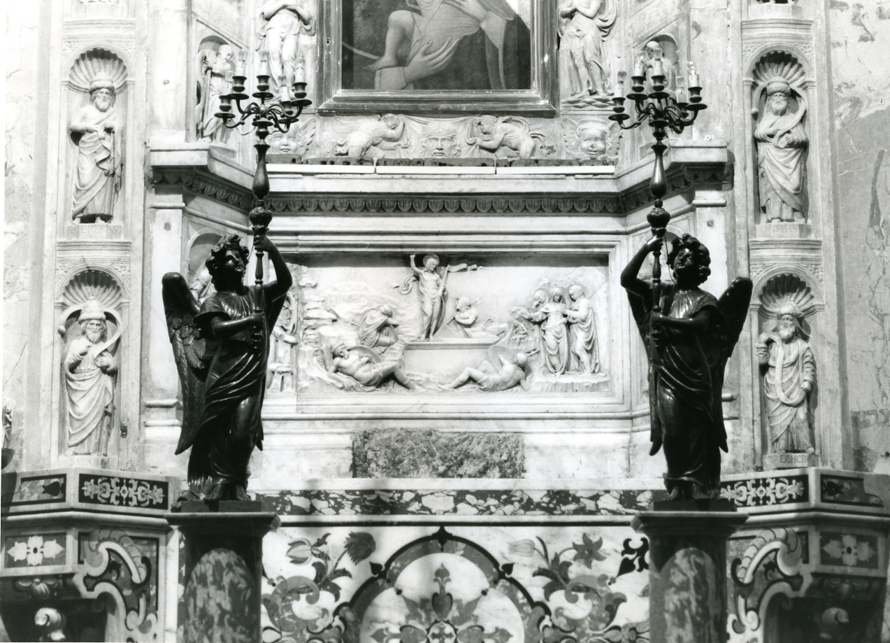 candelabro, serie - bottega napoletana (inizio sec. XIX)