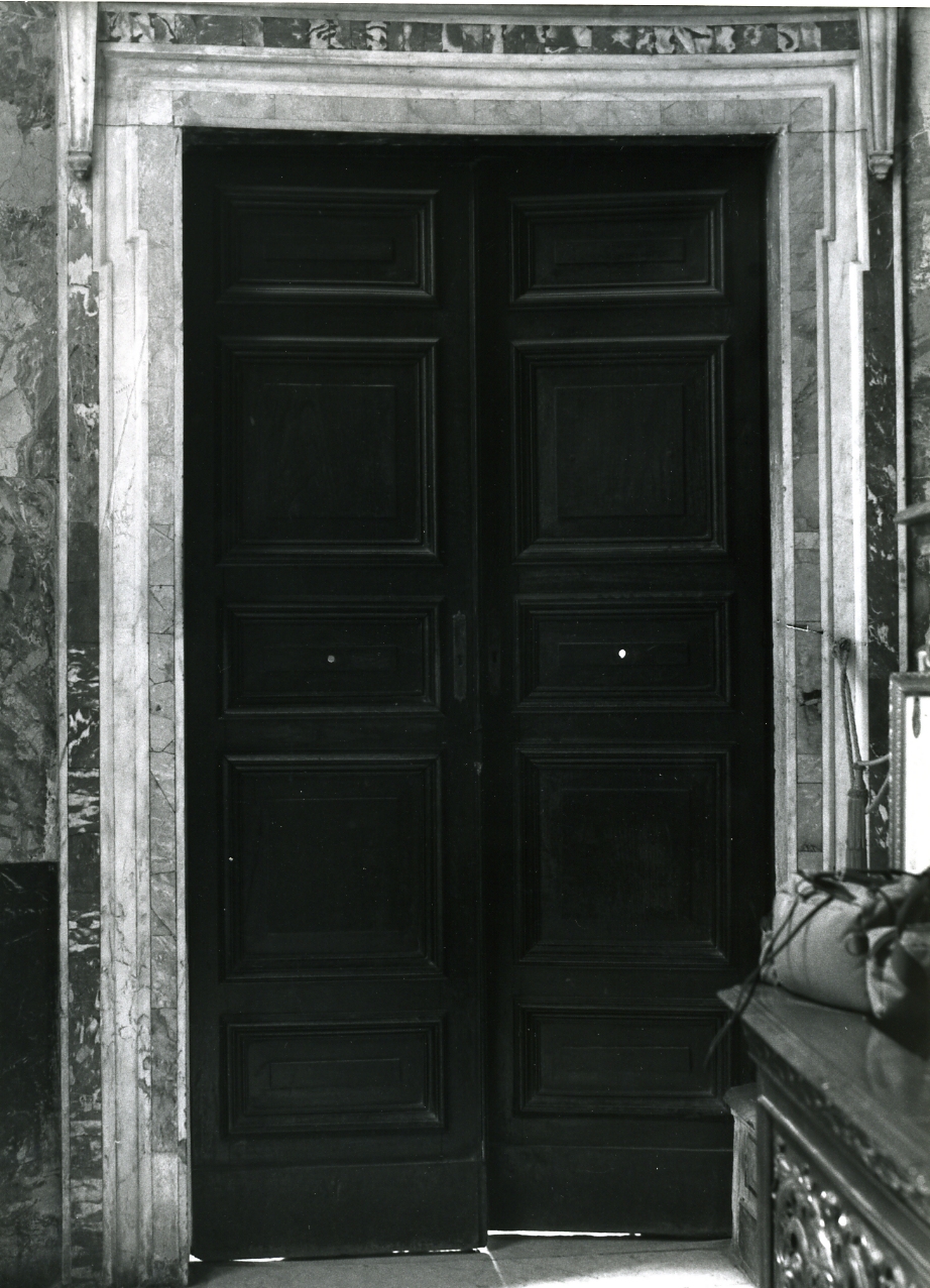 porta - a due battenti - bottega napoletana (metà sec. XIX)