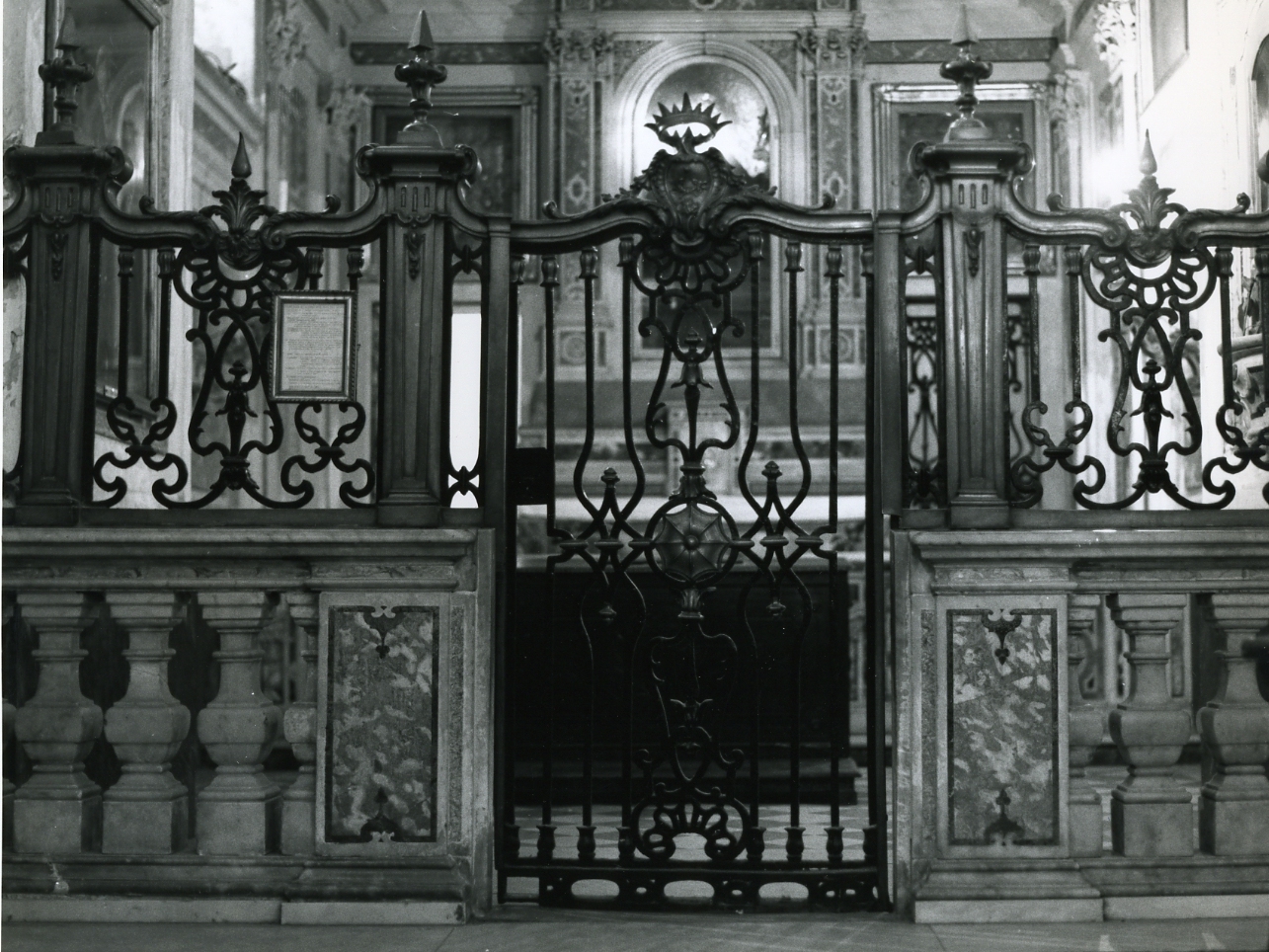 cancello di balaustrata - bottega napoletana (metà sec. XVIII)