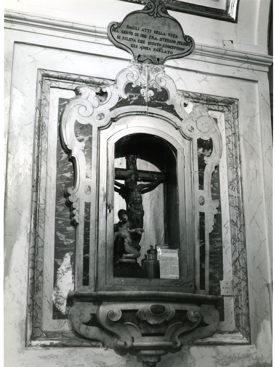 mostra di nicchia - bottega napoletana (metà sec. XVIII)