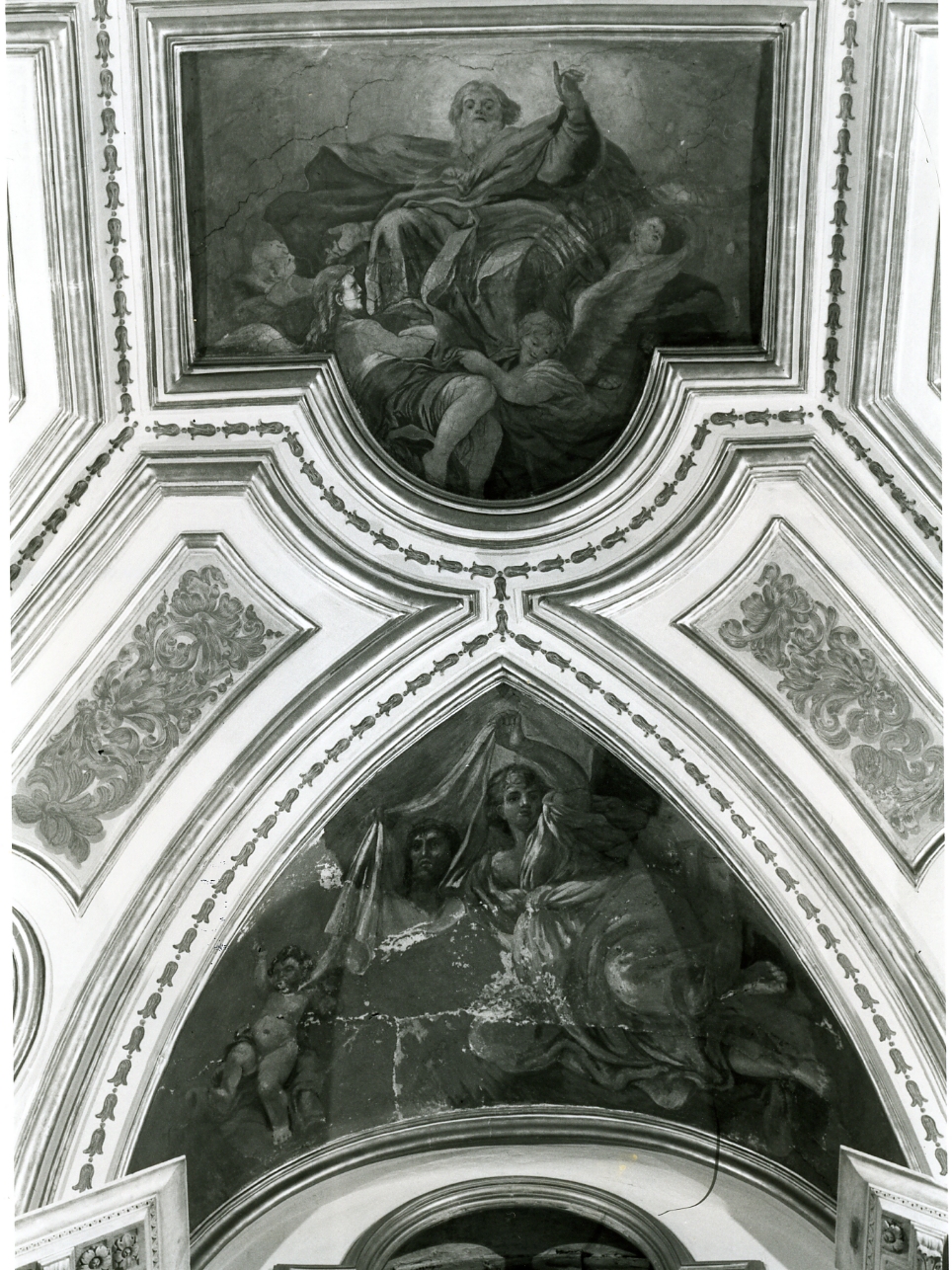 Dio Padre (dipinto, elemento d'insieme) di Solimena Francesco detto Abate Ciccio (e aiuti) (inizio sec. XVIII)