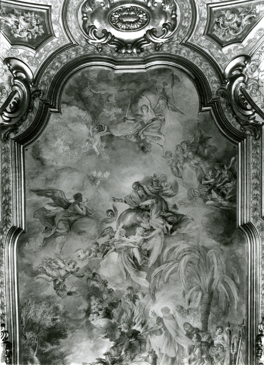 sacrificio di Elia sul monte Carmelo (dipinto) di Falciatore Filippo (sec. XVIII)