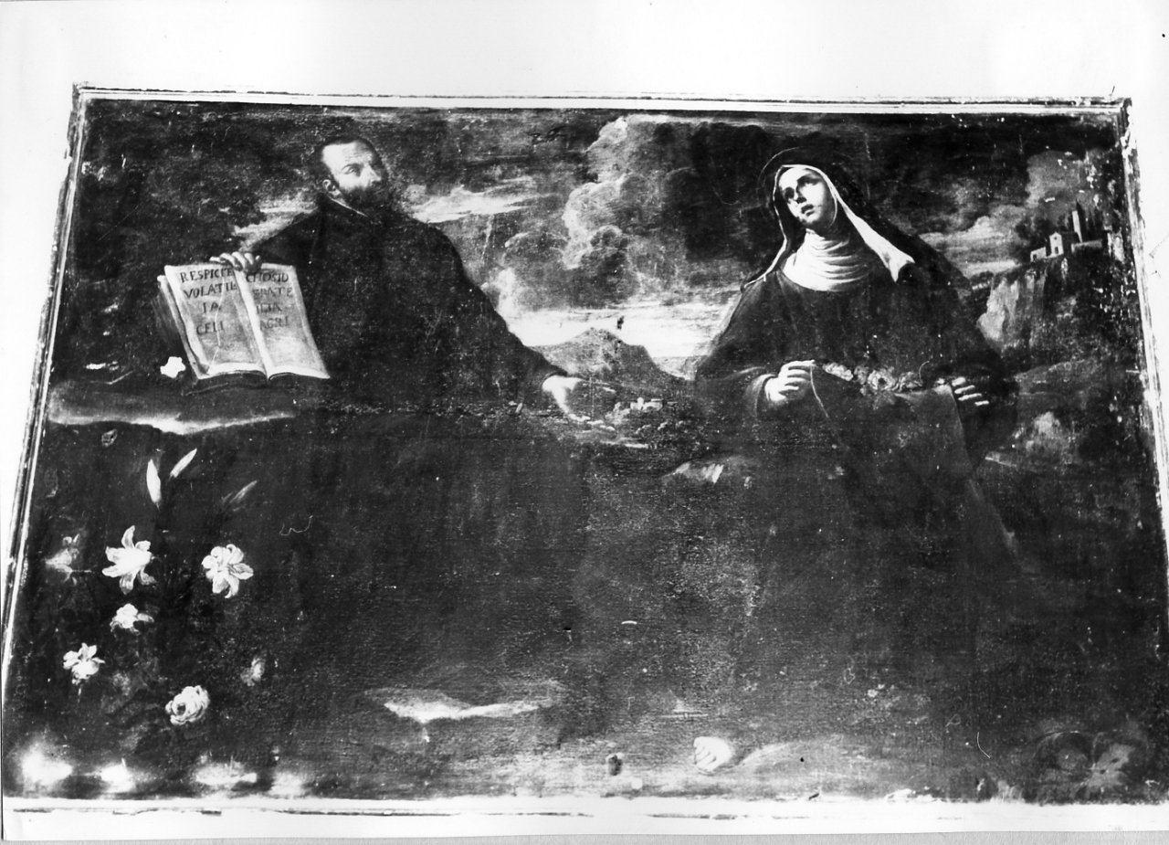 San Gaetano da Thiene e Santa Elisabetta d'Ungheria (dipinto) di Malinconico Andrea (seconda metà sec. XVII)