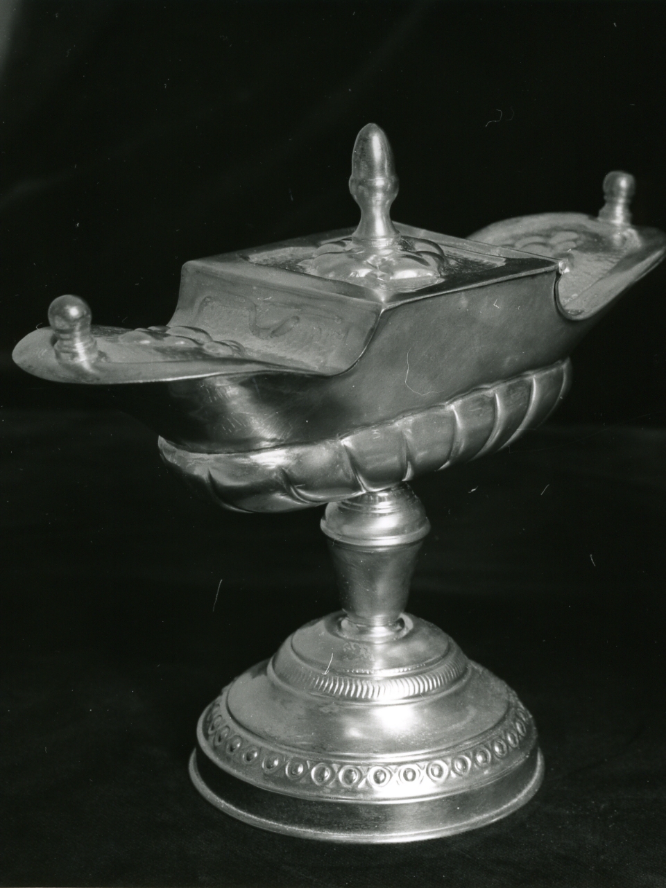 navicella portaincenso - bottega napoletana (prima metà sec. XX)