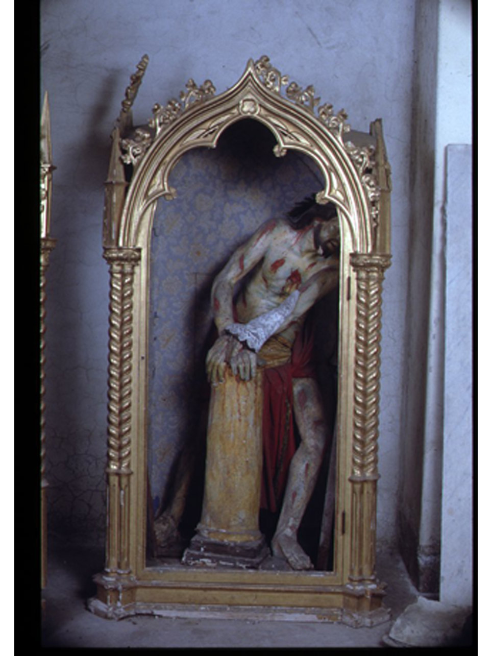 scarabattolo, elemento d'insieme - bottega napoletana (fine sec. XIX)