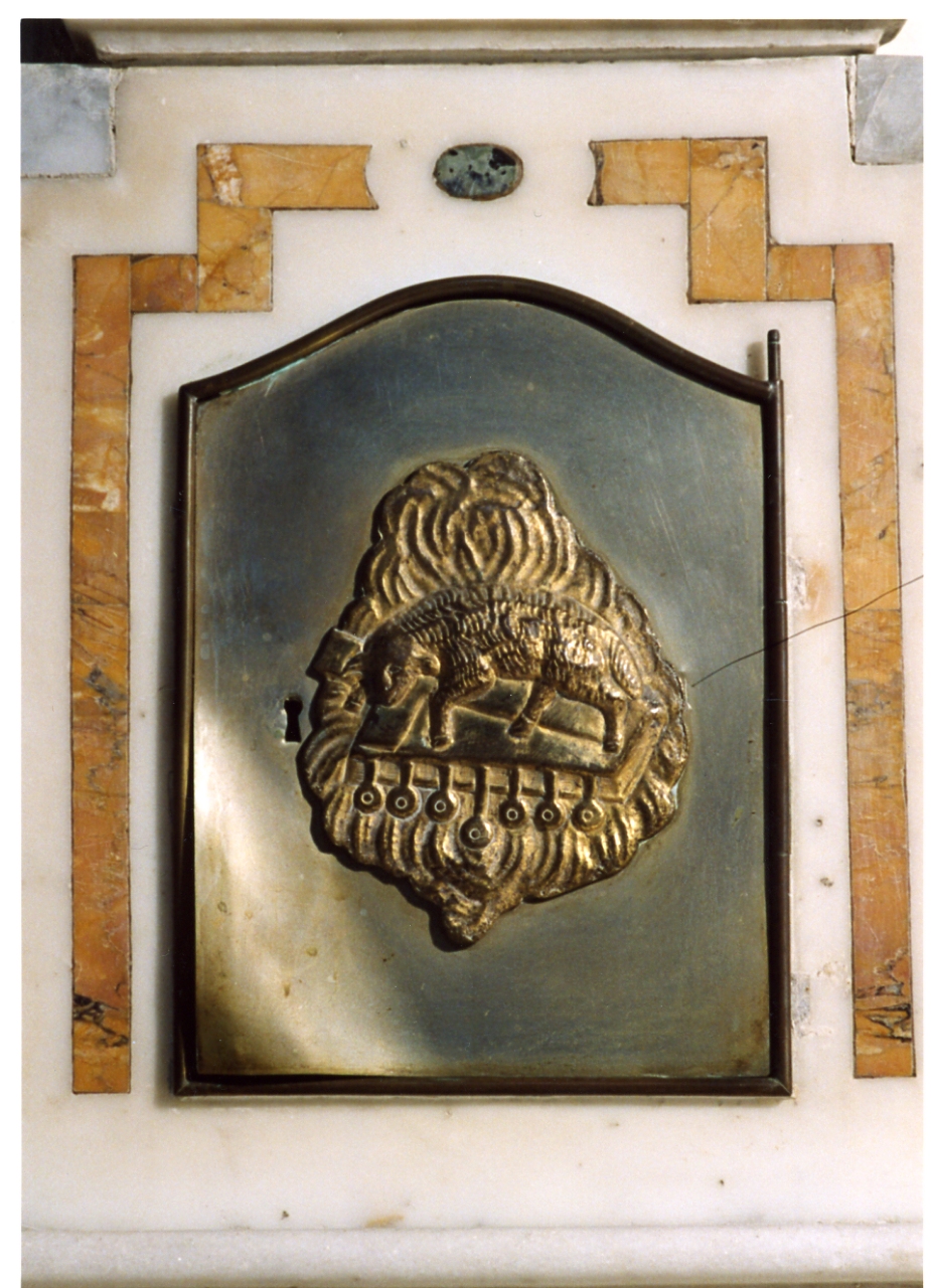 sportello di tabernacolo - bottega napoletana (fine/inizio secc. XIX/ XX)