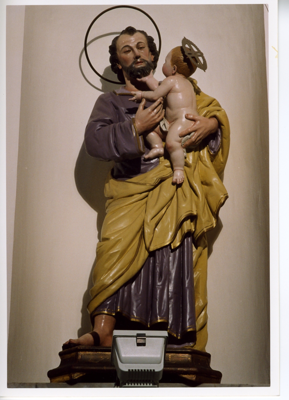 San Giuseppe e Gesù Bambino (statua) - bottega napoletana (metà sec. XIX)