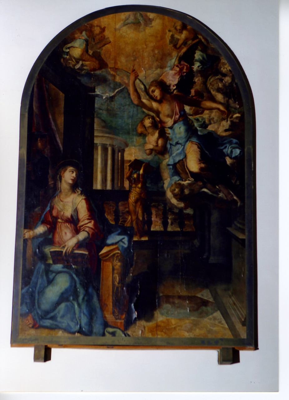 Annunciazione (dipinto) di Pino Marco detto Marco da Siena (seconda metà sec. XVI)