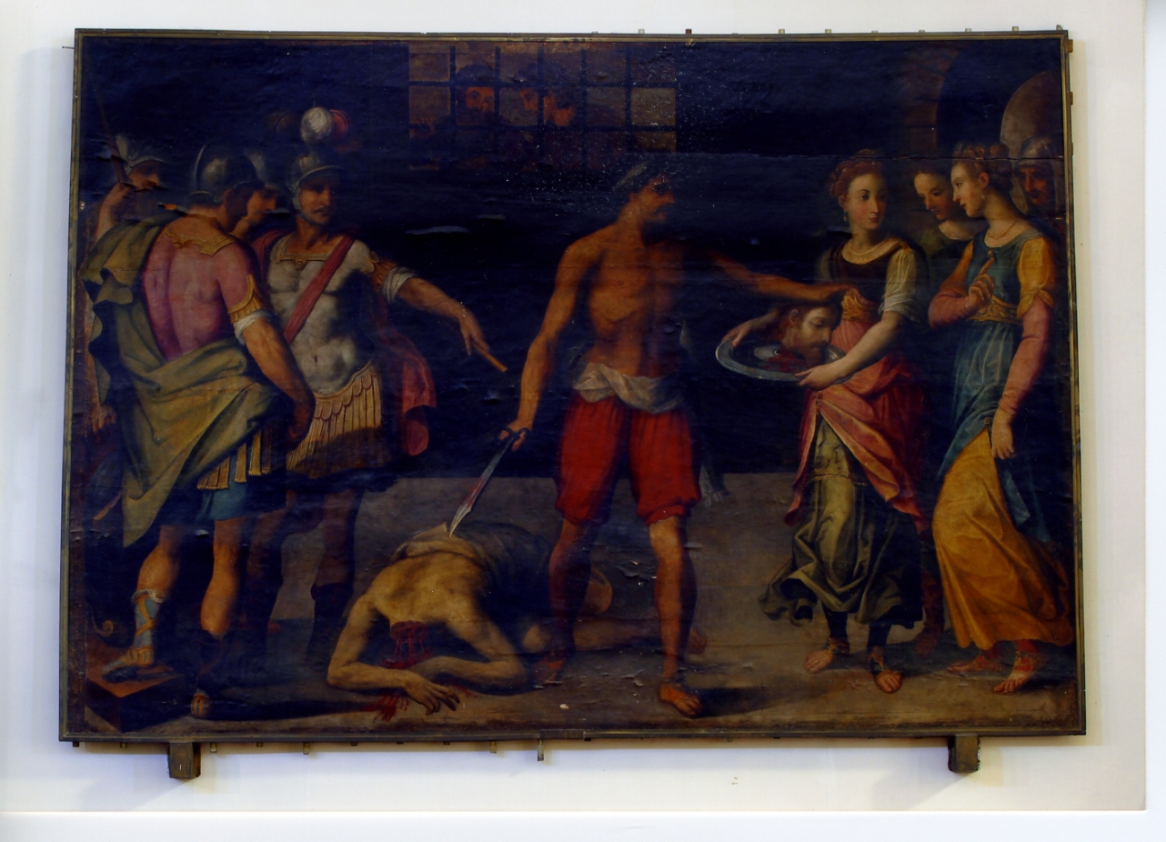 decapitazione di San Giovanni Battista (dipinto) di Balducci Giovanni detto Cosci (sec. XVII)