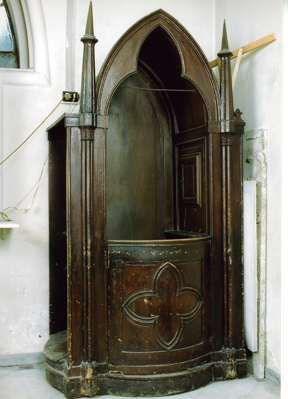 confessionale - bottega napoletana (prima metà sec. XX)