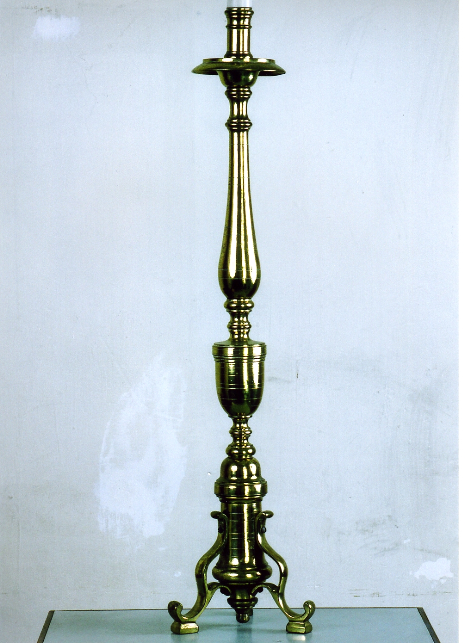 candelabro, serie - bottega napoletana (fine/inizio secc. XIX/ XX)