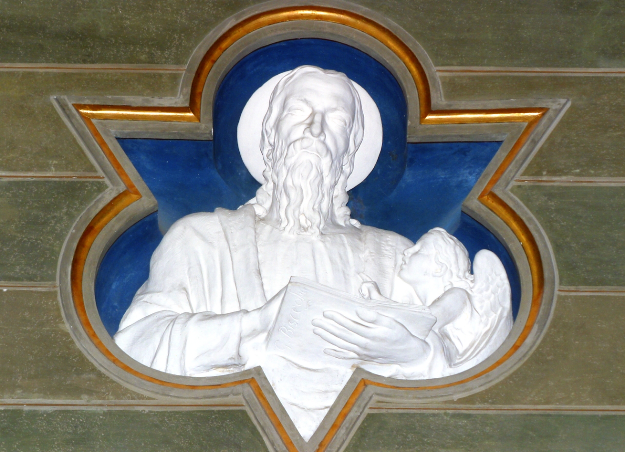 San Matteo e l'angelo (scultura) - bottega napoletana (prima metà sec. XX)