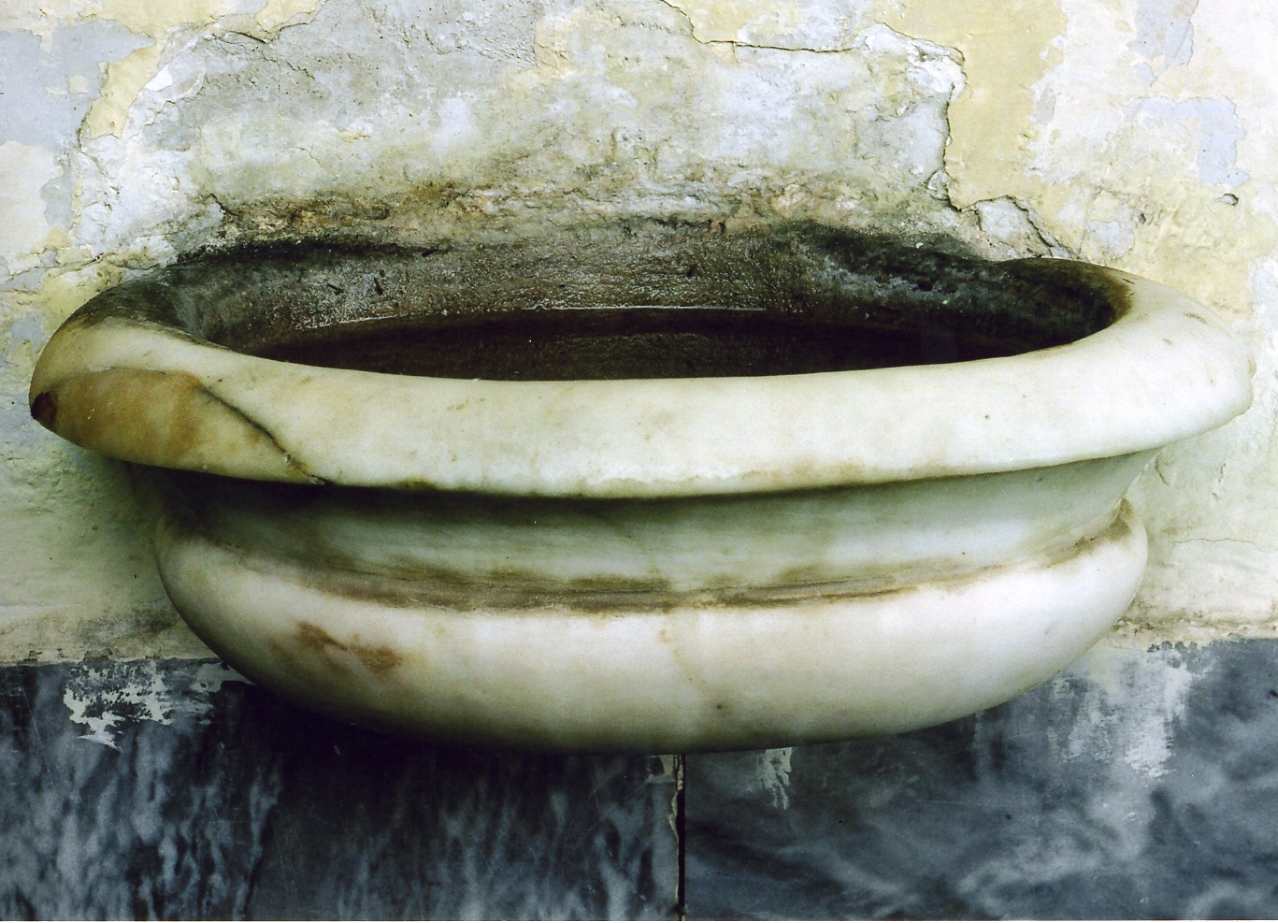 acquasantiera - bottega napoletana (fine sec. XIX)