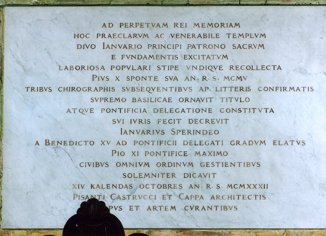 lapide commemorativa - bottega napoletana (secondo quarto sec. XX)